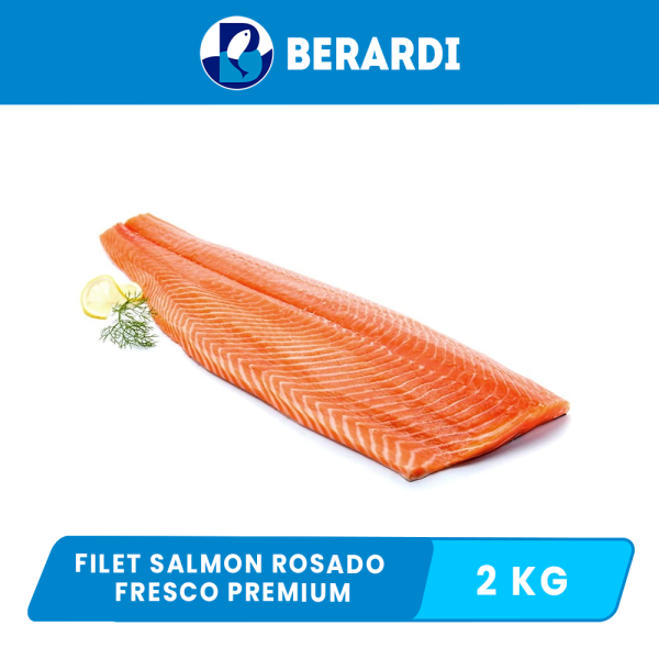 2 Kg Filet Salmon rosado Fresco Premium