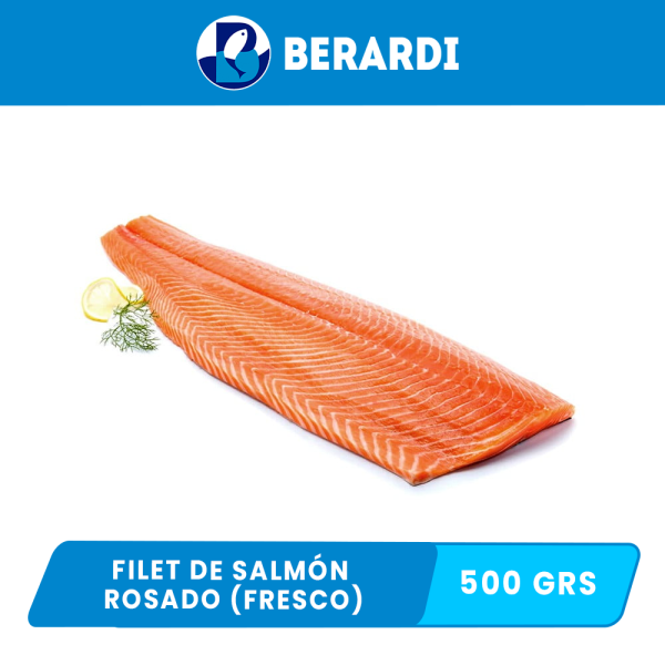 Filet de Salmón Rosado FRESCO PREMIUM  x  500grs.