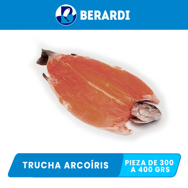 Trucha Arcoíris Berardi pieza de 300 a 400 grs