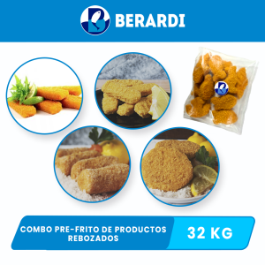 Combo Pre-Frito 32 KG de Productos Rebozados para Comercios y Gastronomía