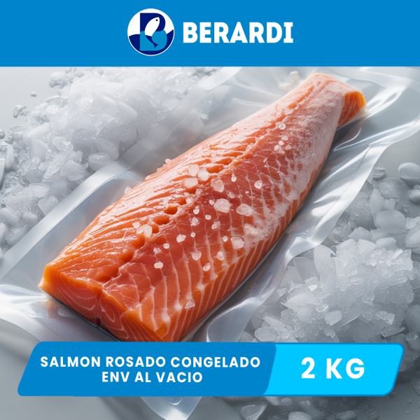 Salmon rosado porcion congelado env al vacio x 2 KG