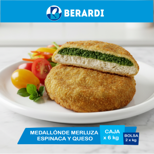 Medallon de Merluza Esp. y Queso