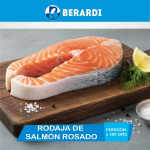 Rodaja de Salmón Rosado X 300 GRS